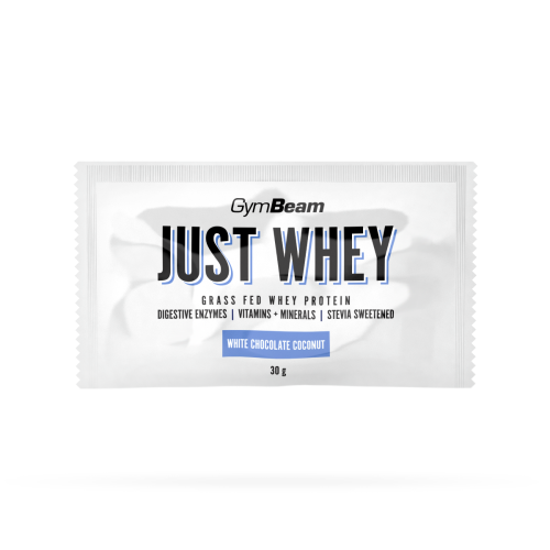 GymBeam - Just Whey fehérje 30g - tejsavó fehérje Fehércsokoládé-kókusz